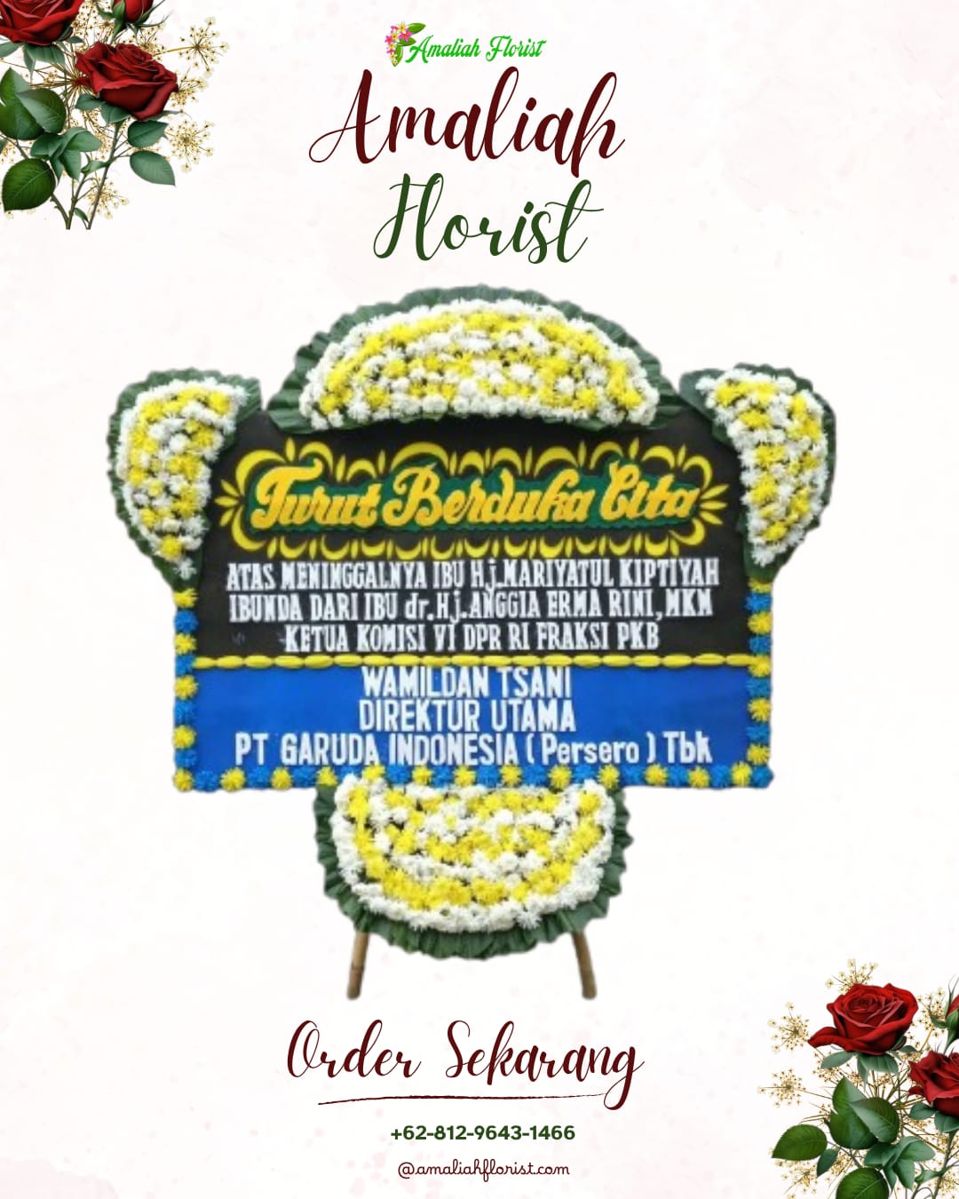 Papan Bunga Duka Sematang Borang